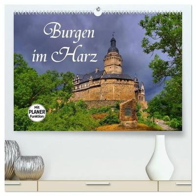 Burgen im Harz (hochwertiger Premium Wandkalender 2027 DIN A2 quer), Kunstdruck in Hochglanz