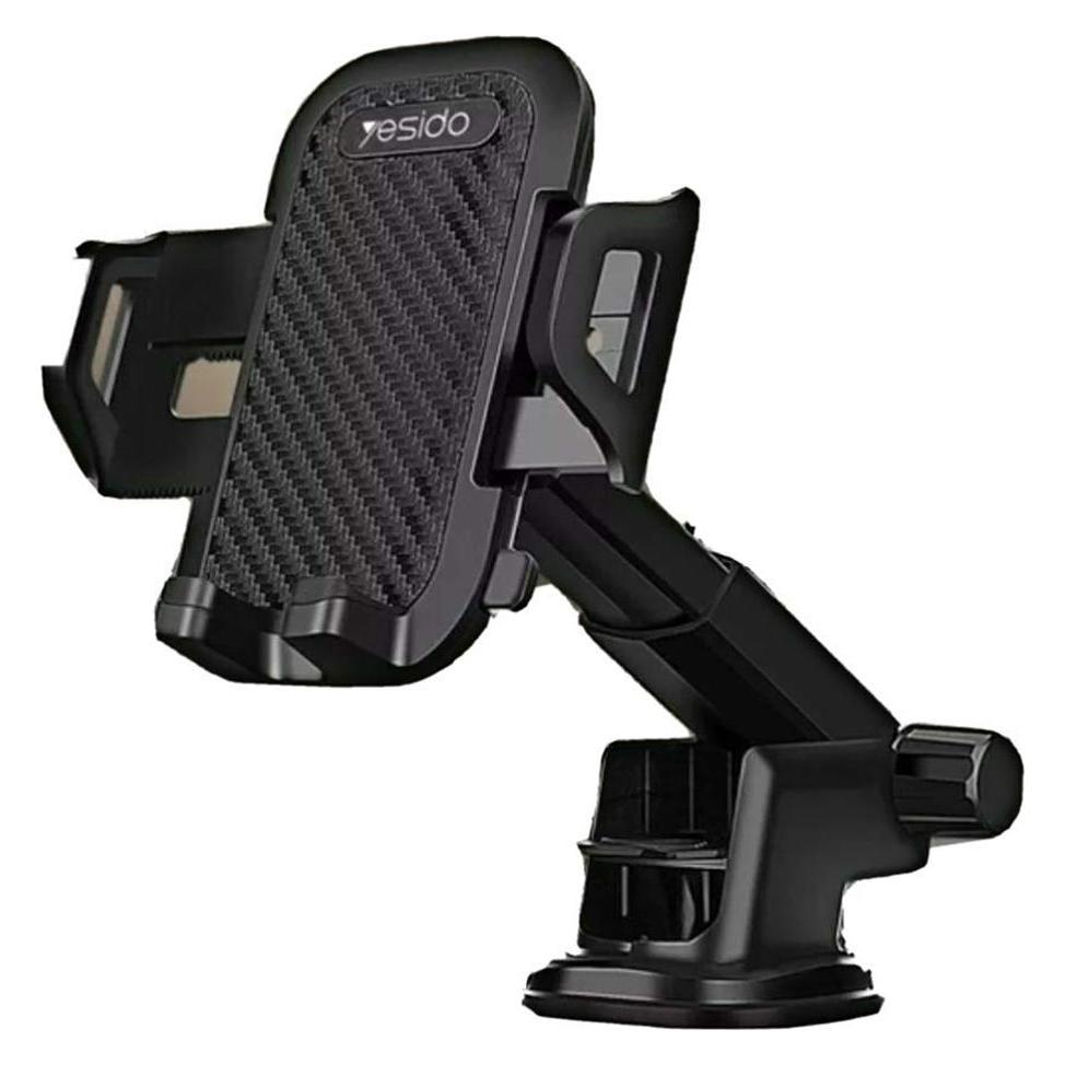 Yesido - Car Holder (C23) - Extendable Arm for Dashboard, Windshield - Black (56337836)