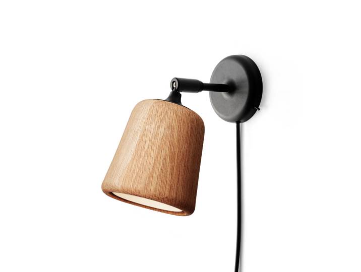 New Works Material Wandleuchte Natural oak