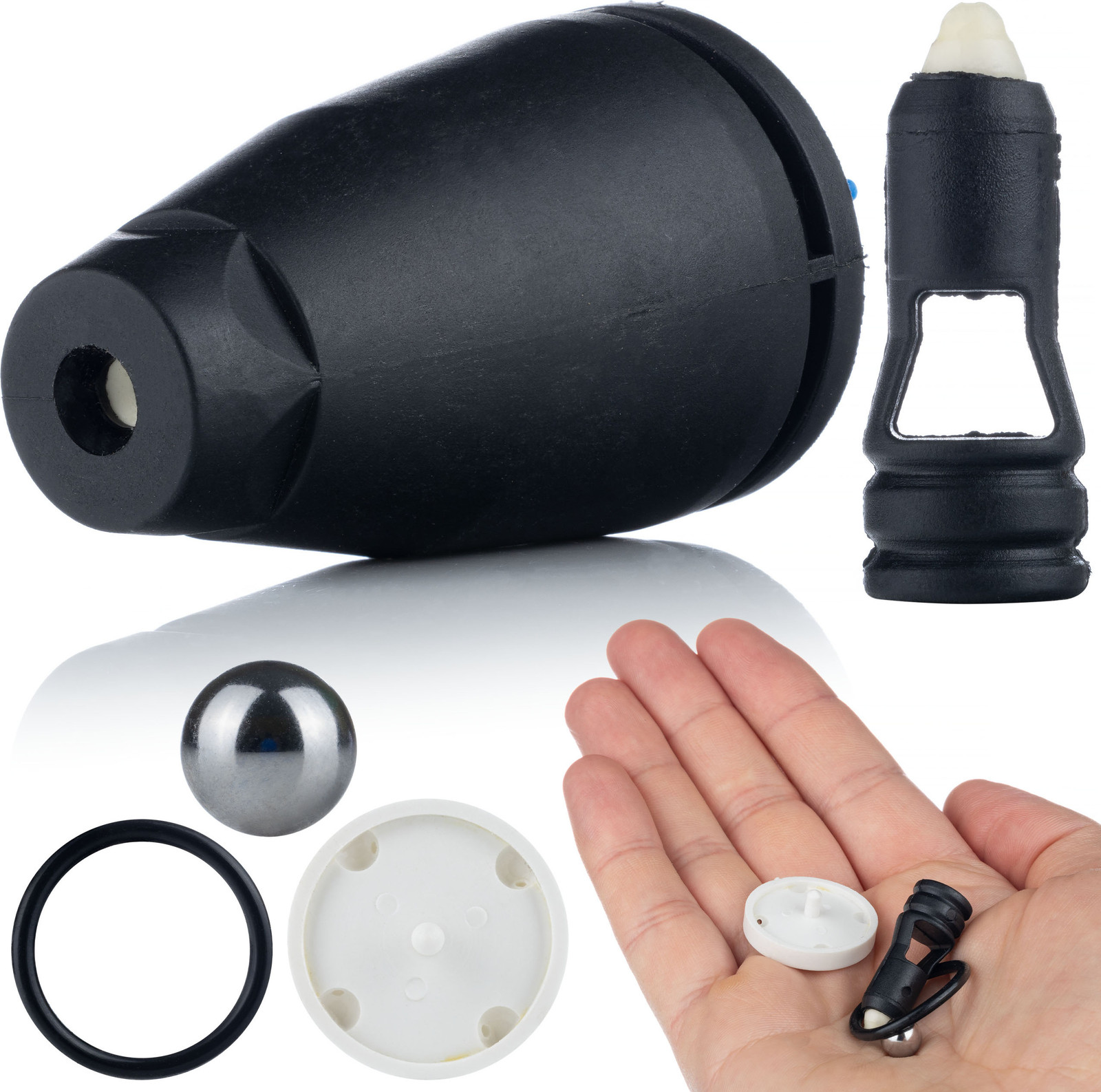 ROSFIX Spuitmond Vervanging Set Turbo voor Kärcher Hogedruklans K2–K5, inclusief O-ring, draaielement en schroefdraad