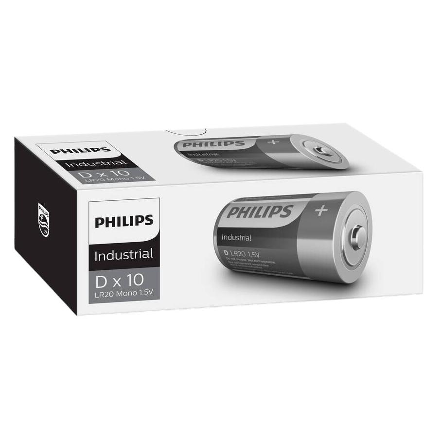 Philips Industrial Alkaline LR20 (D) (10 Stk., D) (LR20I10C/10)