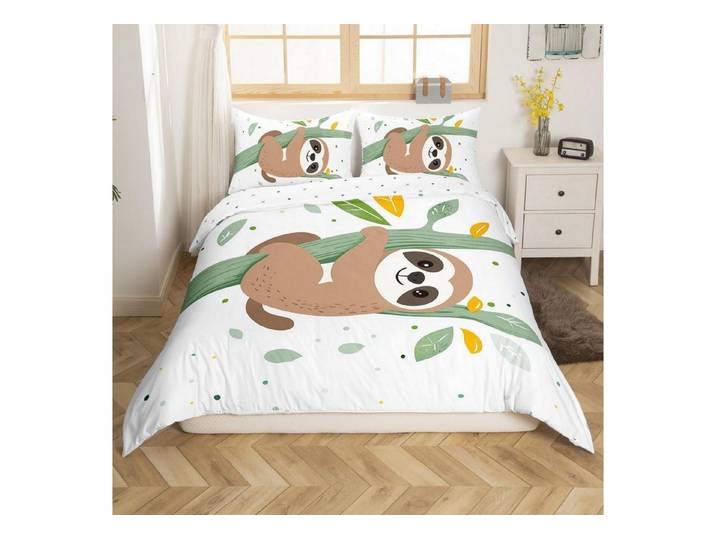 LuxusKollektion Kinderbettwäsche Bettwäscheset 200x200cm Tiere Mehrfarbig