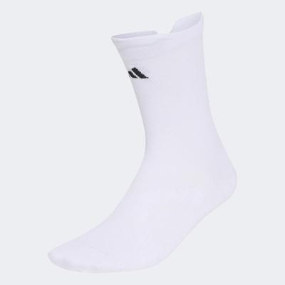 Funktionssocken ADIDAS PERFORMANCE "RUNNING MESSAGE CREW", Damen, Gr. S (37/39), weiß (weiß, schwarz), Obermaterial: 100% Polyamid, Socken, für Laufen, mit climacool Technologie, neutraler Schnitt