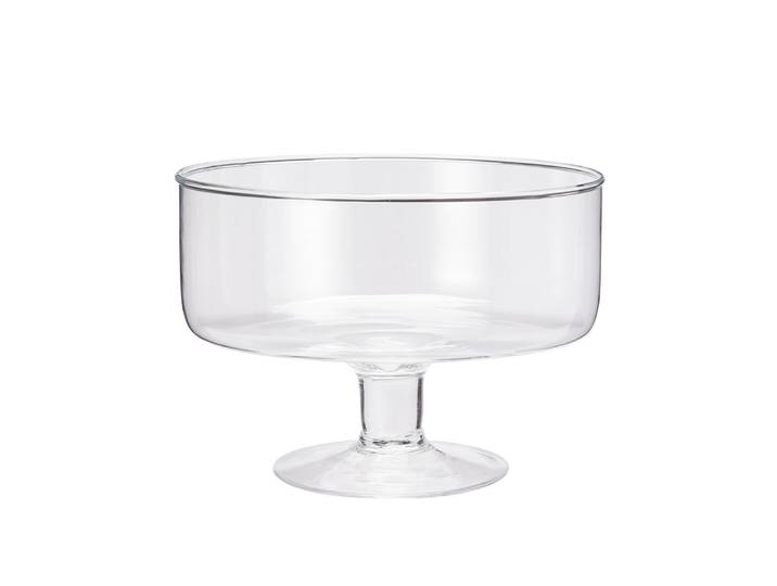 Glasschale mit Fuss rund 19 x 14 cm