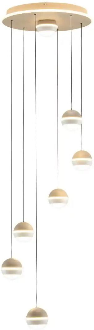KHG LED-Pendelleuchte  Sandy ¦ beige ¦ Maße (cm): H: 150  Ø: 46