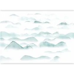 Artgeist, Tapete, Fototapete - Mountains in the Fog (200 x 140 cm)
