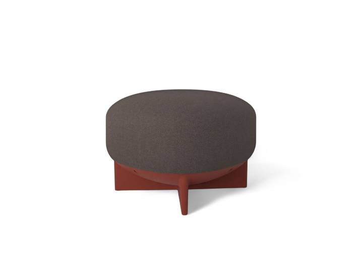 Gaber To-Go Sitzhocker, Braun/Ziegelrot, Neu