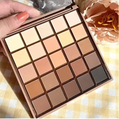 25 Color Neutral Brown Eyeshadow Palette Earth Tone Makeup a