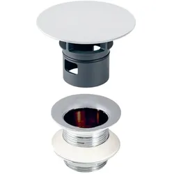 Geberit Schaftventil 152050211 chrom, 1 1/4" x 50 mm, mit Ablaufkappe