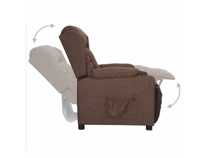 Fauteuil/Chaise - HAOSHOP - Fauteuil inclinable Taupe Tissu&01_5583