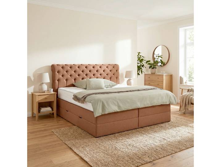 Boxspringbett Belano Rostfarben ca. 180x200cm