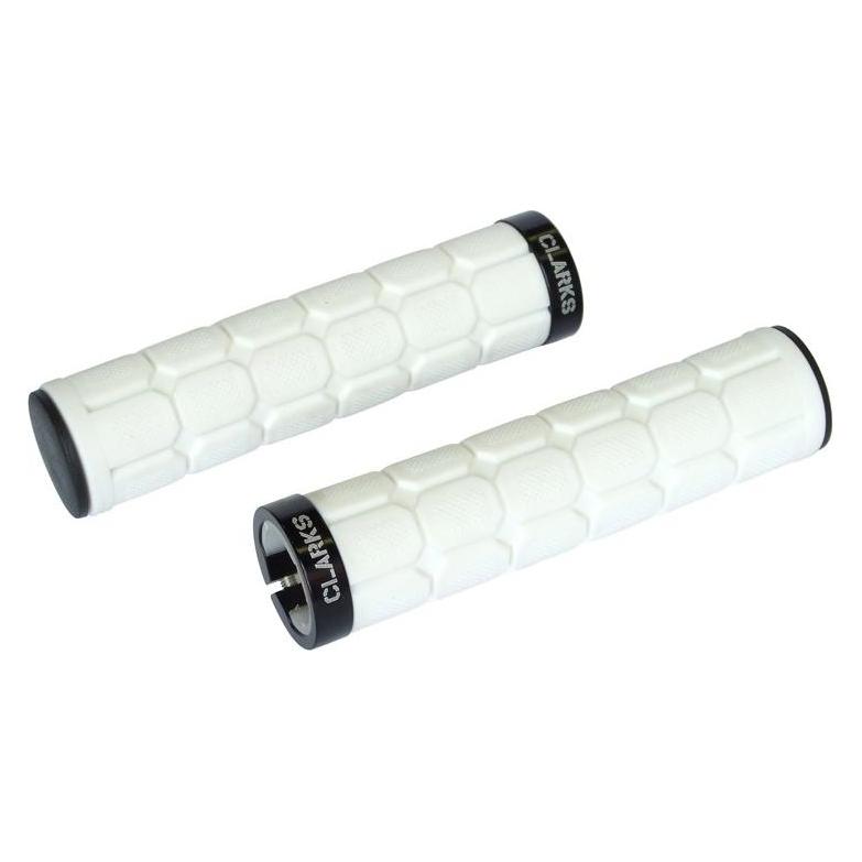 Clarks CLARK'S CLO219 LOCK-ON Lenkergriffe weiss 1 Schnalle schwarz (CLA-CLO-219-WHITE)