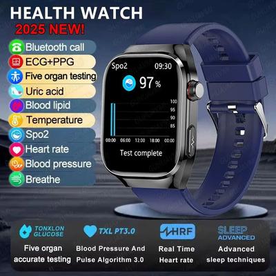 Inspire Select 2.04 Inches AMOLED Military Grade Smart Watch With Bluetooth Call & IP68 Waterproof blue