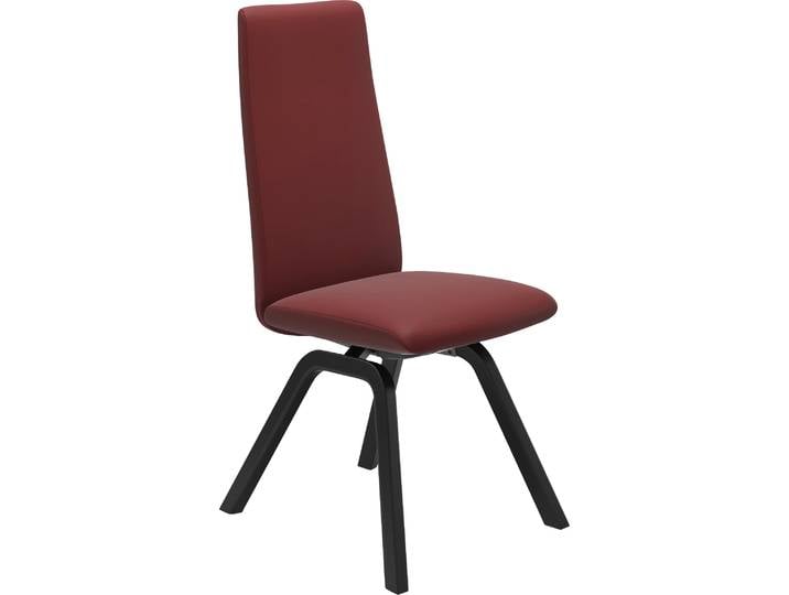 Polsterstuhl, 49x105x60 cm, Leder PALOMA, Rot & Schwarz, High Back, Modern, Stressless