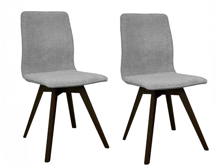 Esszimmerstuhl GOODPRODUCT Rania , grau (grau, buche wenge), B:45cm H:91cm T:55cm, Holzwerkstoff, Massivholz, Stühle, Esszimmerstuhl, Massivholzgestell, mit Keder