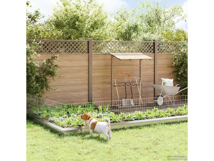 vidaXL Gartenzaun mit Pfählen 24 stk. 75 x 50 cm Verzinkter Stahl