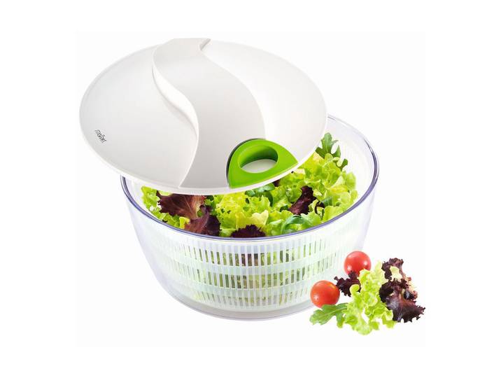 Salatschleuder Moha Turby , weiss (transparent, weiß), Salatschleudern, Salatschleuder