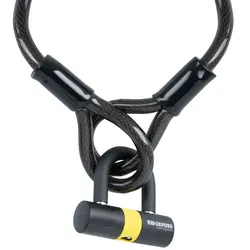 Oxford Loop Lock15 Anti-Diebstahl-Kabel + Mini-Vorhängeschloss - 15 mm x 2,0 m