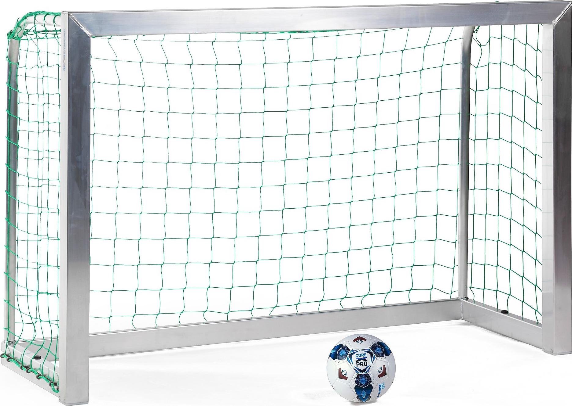 Sport-Thieme Mini-Fußballtor vollverschweißt, Inkl. Netz, grün (MW 10 cm), 1,80x1,20 m, Tortiefe 0,70 m
