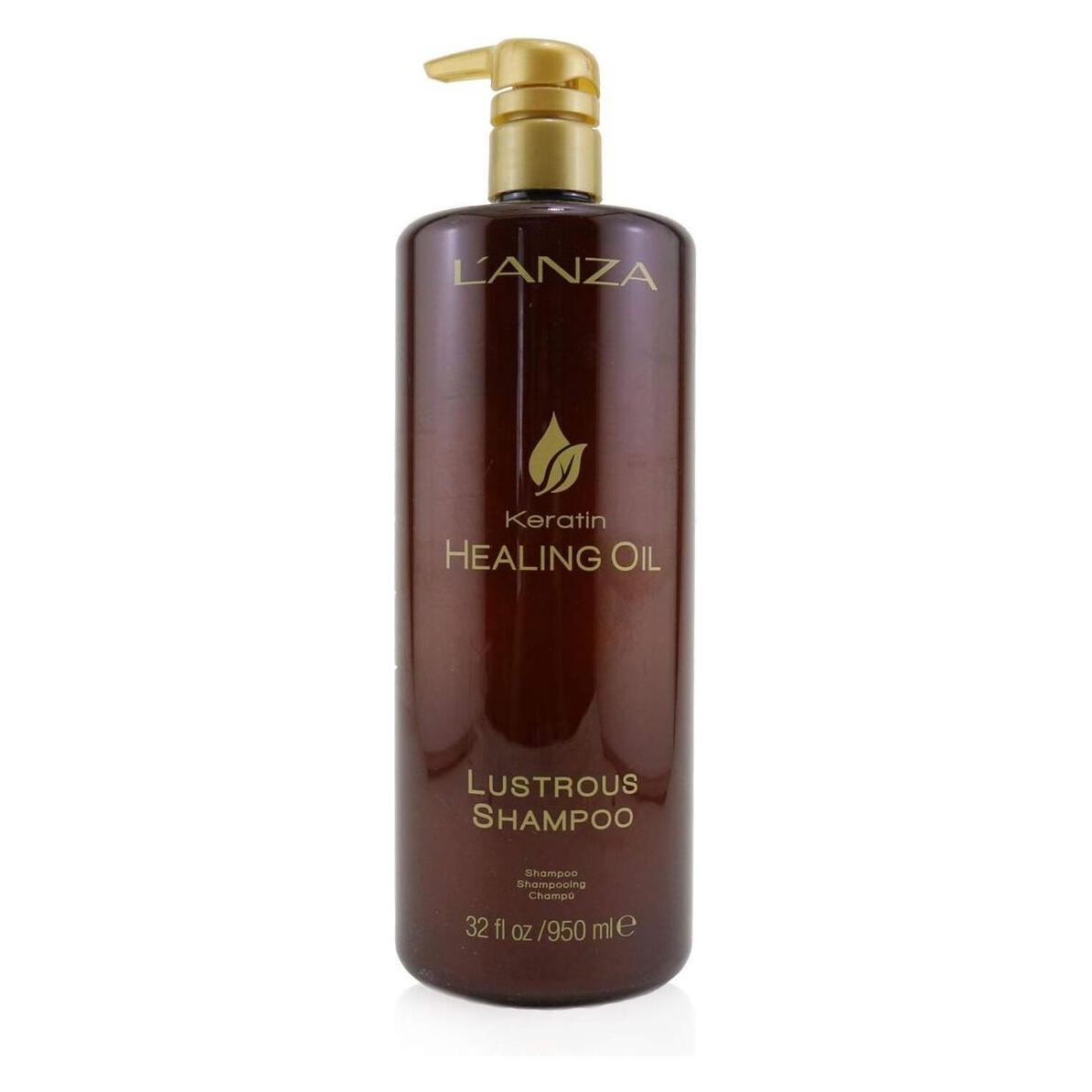 L'Anza Keratin Healing Oil Lustrous Shampoo for Damaged Hair - Nourishes (Flüssiges Shampoo, 950 ml) (654050232333)