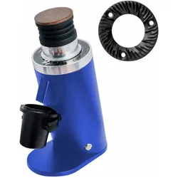 ROASTLY DF64 DLC Coffee Grinder Gen 2 II V2.7, Famous White Label, Electric Single Dose Coffee Grinder, Near Zero Retention (Blue)