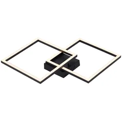 LED-Deckenleuchte Corvin Opal/Schwarz max. 24 Watt Deckenlampe