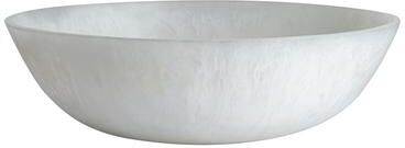 BIDKhome "White Resin Bowl Dia 19.5"""