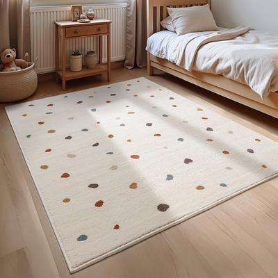 Kinderteppich HANSE HOME "Funny Dots", beige (creme, multifarben), B:160cm H:8mm L:235cm, Polypropylen, Teppiche, Kinderteppich, Spielteppich, Kinderzimmer, Kurzflor, Spielunterlage, auch in rund