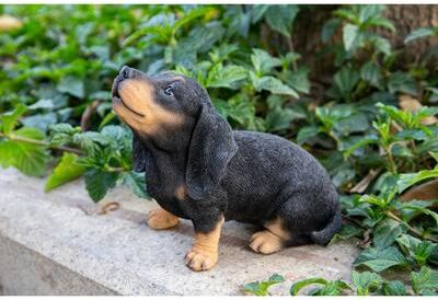Hi-Line Gift Howling Dachshund Puppy Statue