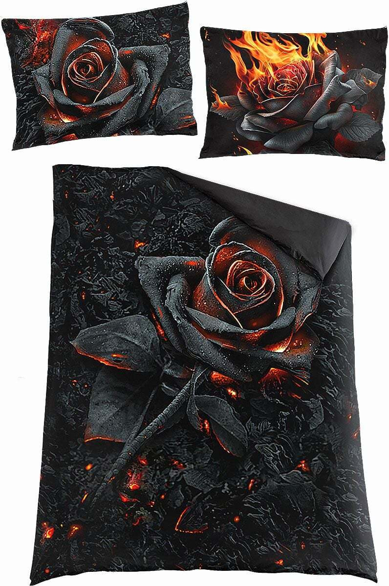 Spiral Designs Ltd Beddengoed Verbrand Roze Multicolor Gotisch Design 100% Katoen 135 x 200 cm