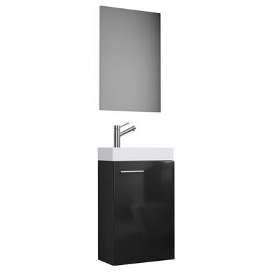 3-tlg Gäste WC Waschplatz Waschtisch Slito Spiegel