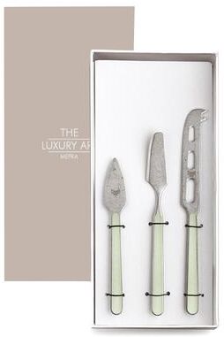 Mepra Fantasia Pewter Cheese Knives - 3 Pieces
