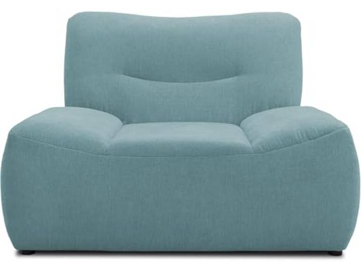 DOMO. collection Sessel Boho, Loveseat, Polstersessel im Boho-Style, Bigsofa Garnitur, 122 x 109 x 81 cm (BxTxH), petrol