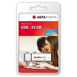 AgfaPhoto USB Flash Drive 2.0, 32GB USB-Stick USB Typ-A Silber