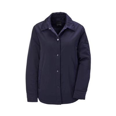 Kurzjacke GOLDNER "Leicht wattierte Jacke", Damen, Gr. 44, blau (marine), Obermaterial: 88% Polyester PES. 12% Polyamid PA., Manschette, Jacken Kurzjacke, mit leichter Wattierung