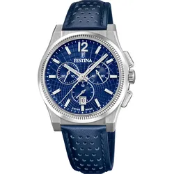 Festina Quarz Herren Swiss Made F20060/2 - blau - 42.5mm