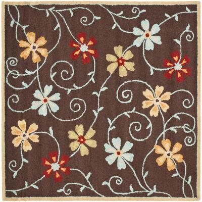 SAFAVIEH Handmade Blossom Aura Modern Floral Wool Rug