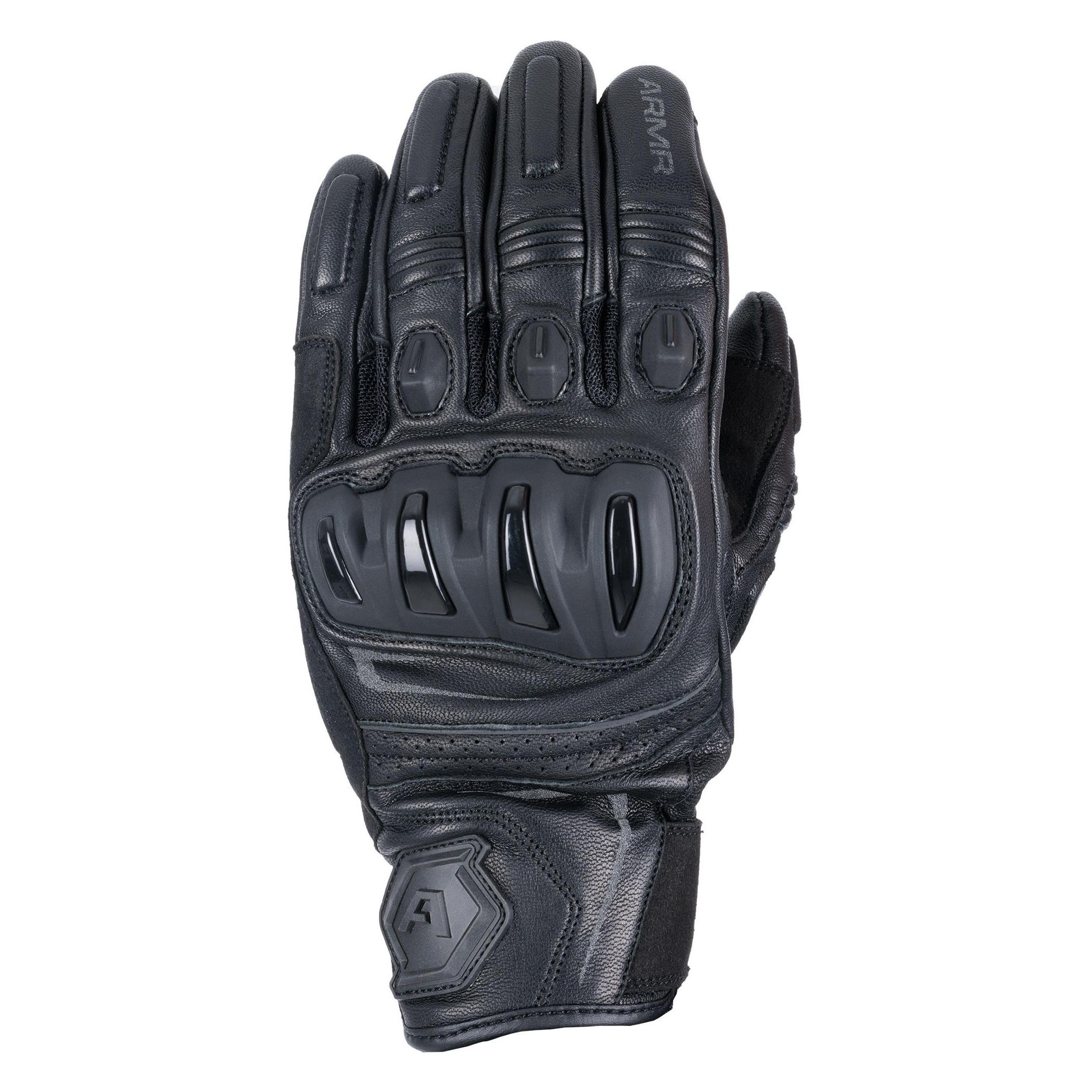 Armr Herren Raiden 3.0 Leder Motorradhandschuhe, Schwarz, 3XL (Herren, 3XL) (ARMG2331013XL)
