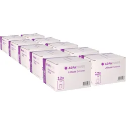 120x AGFAPHOTO CR123A Lithium Batterie 3V 1300 mAh – Blister – Blisterware