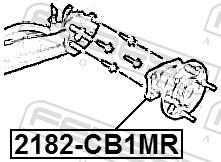 Febest Radnabe 2182-Cb1mr Hinterachse Für Ford