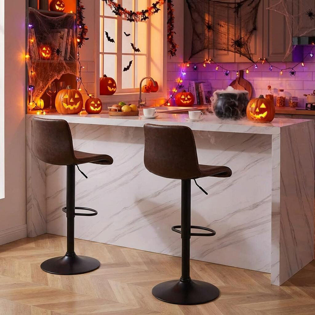 17 Stories Swivel Yes Bar Stool Brown 2