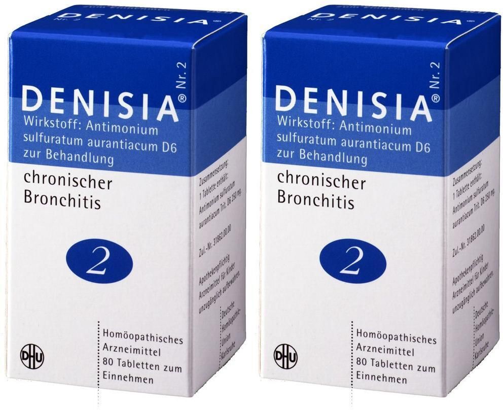 DHU Denisia 2 chronische Bronchitis Tabletten 2x 2x80 St
