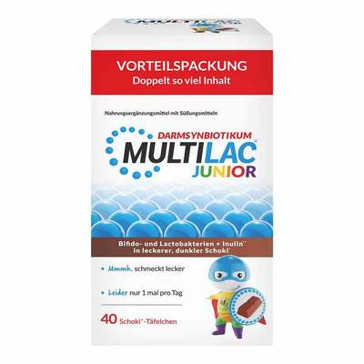 MedGoNET GmbH MULTILAC Darmsynbiotikum Junior Täfelchen 200 g 19063061