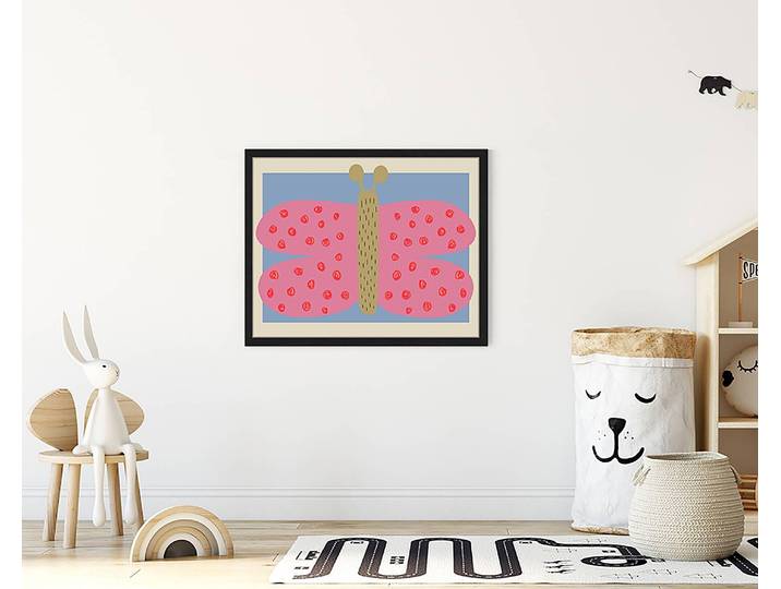 Bild Butterfly Fly Away 43 x 53cm Multicolor