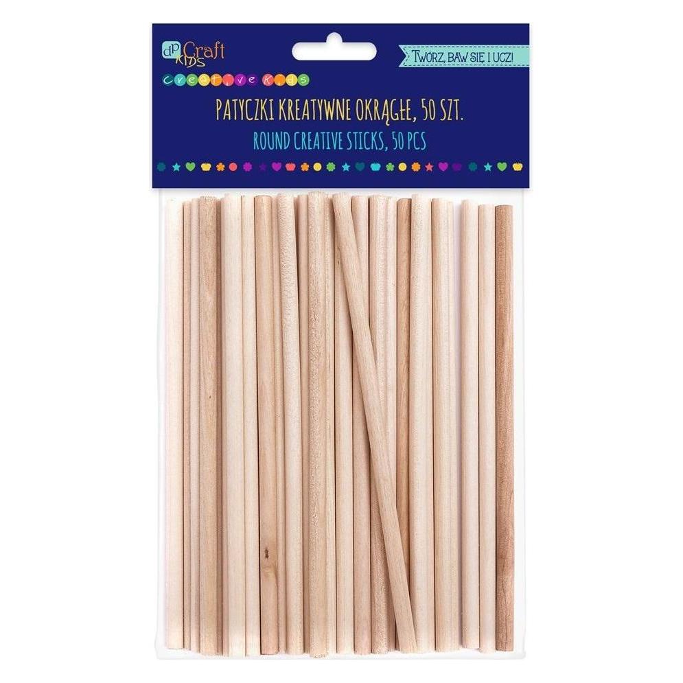 DP Craft Kreativ-Rundstäbchen, natur, 50 Stk (47593848)