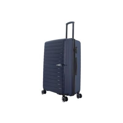 Koffer SAXOLINE "Fiesta", Gr. B/H/T: 51cm x 77cm x 30cm, blau, Koffer, aus robustem Polypropylen