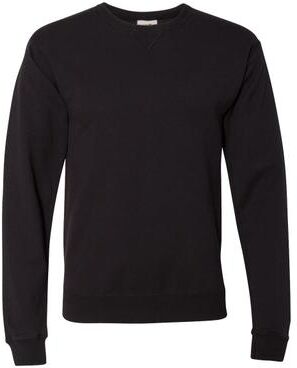 ComfortWash by Hanes GDH400 Men's Comfort Wash Fleece Sweatshirt in Black size Medium   Cotton/Polyester Blend