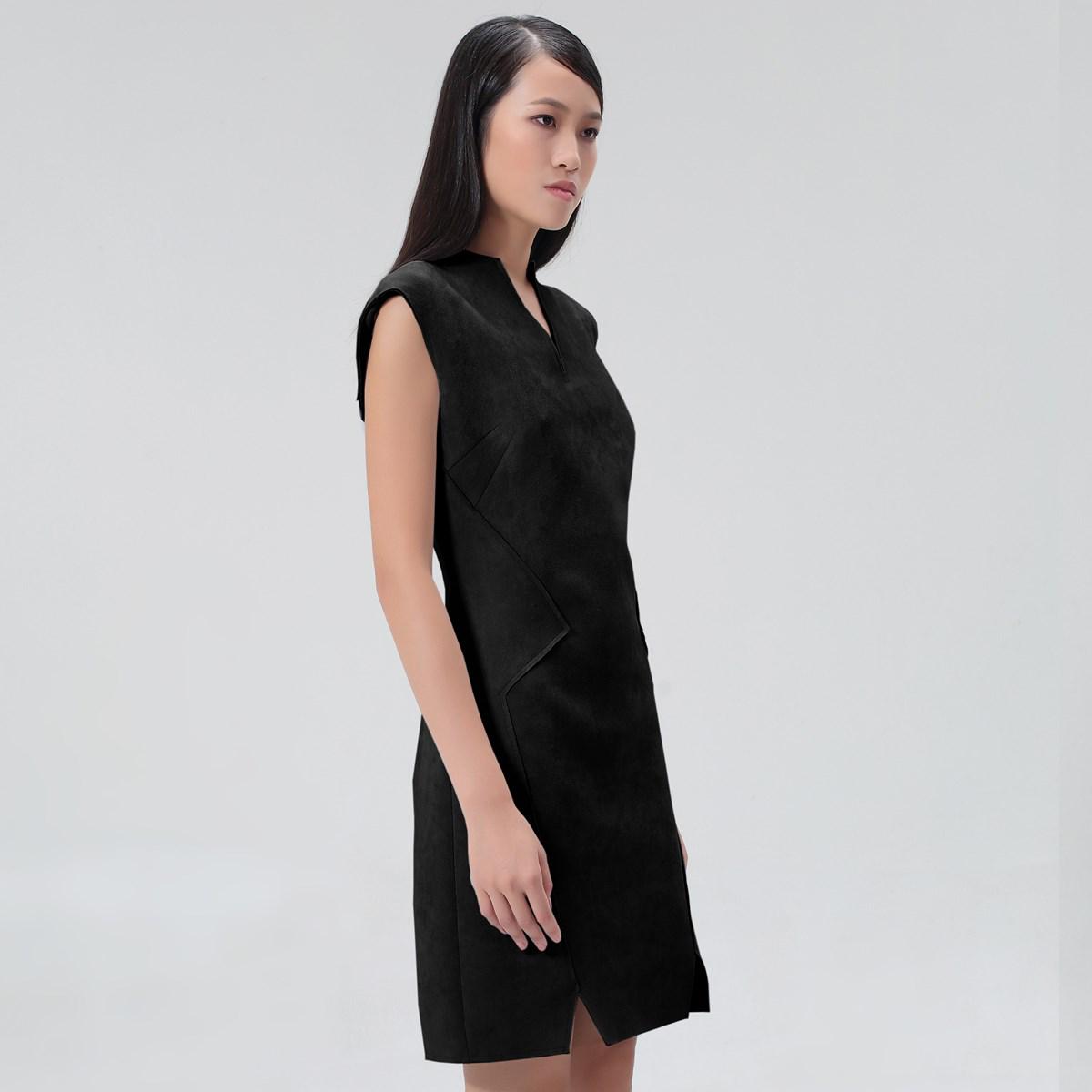 Wildleder-Schneiderkleid