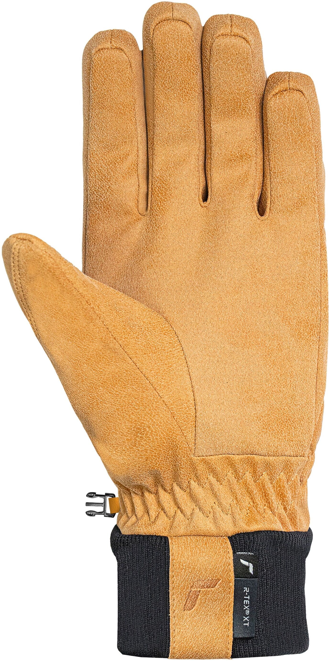 Skihandschuhe REUSCH "Danko R-TEX XT", Damen, Gr. 10.5, braun, 5% Lederimitat, 95% Polyester, Handschuhe, mit Handgelenks- & Anziehschlaufe