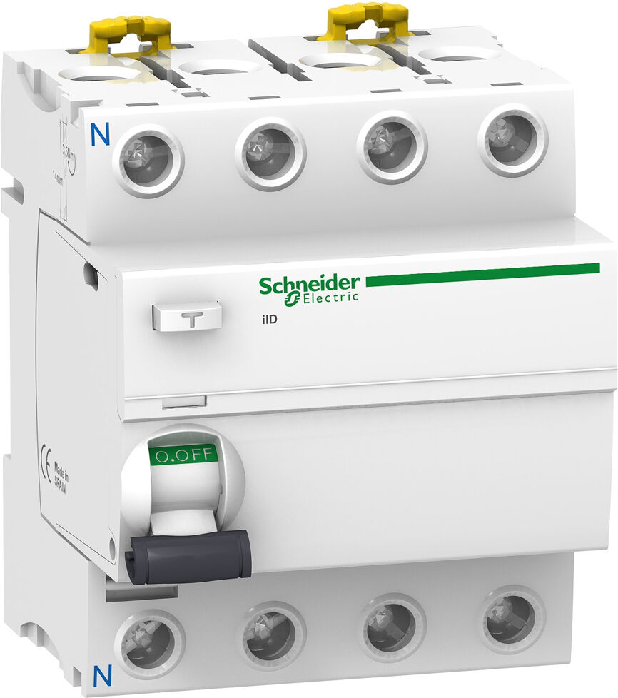 Interrupteur différentiel 4P ACTI9 iID Type AC 40 A 30 mA SCHNEIDER ELECTRIC A9R11440